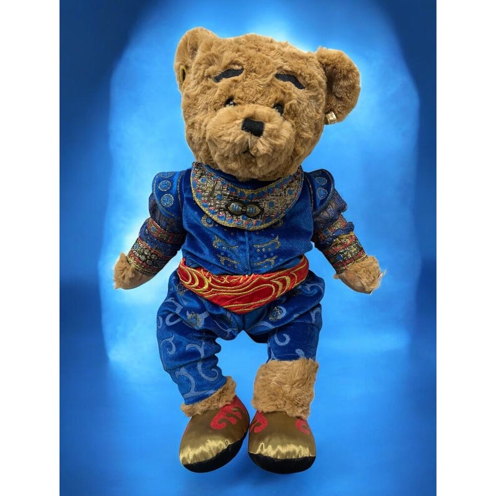 NWT Walt Disney London Plush Bear Aladdin Genie Stuffed Animal Broadway Musical